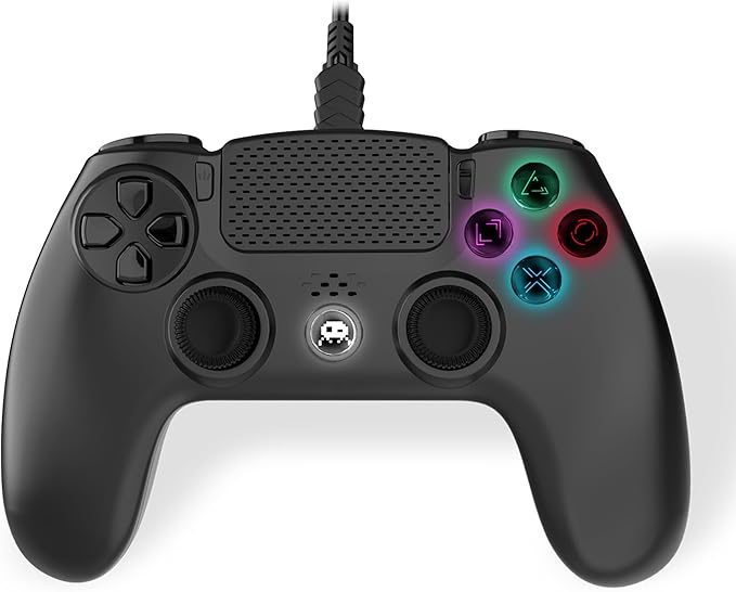 Manette Filaire Noire pour PS4 avec Câble 3M avec prise Jack