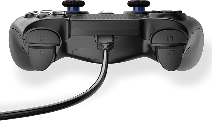 Manette Filaire Noire pour PS4 avec Câble 3M avec prise Jack