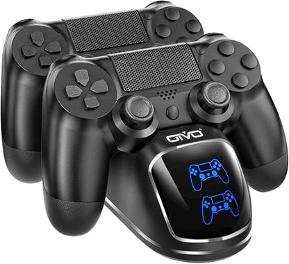 OIVO Chargeur Manette PS4, Station de Charge Manette PS 4 avec Puce de Charge de 1,8 Heures, Station Manette Sony Playstation 4/PS4/Pro/slim